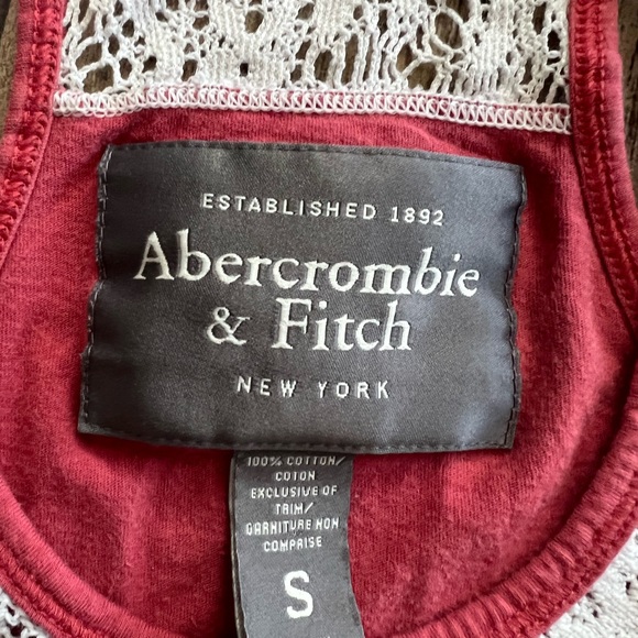 Vintage Y2K ABERCROMBIE & FITCH Lace Top Tank Top Size Small - Picture 4 of 4